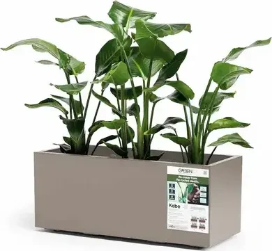 euro3plast Greener Kebe Pflanzkasten 100x40cm taupe