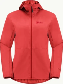 Jack Wolfskin Feldberg Hoody Funktionsjacke vibrant red (Damen)