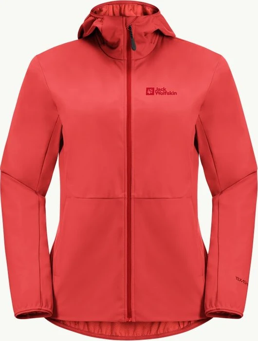 Jack Wolfskin Feldberg Hoody Funktionsjacke vibrant red (Damen)
