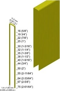Prebena Typ Z verzinkt Tacker-Klammern, 25x11.2mm, 17500 Stück