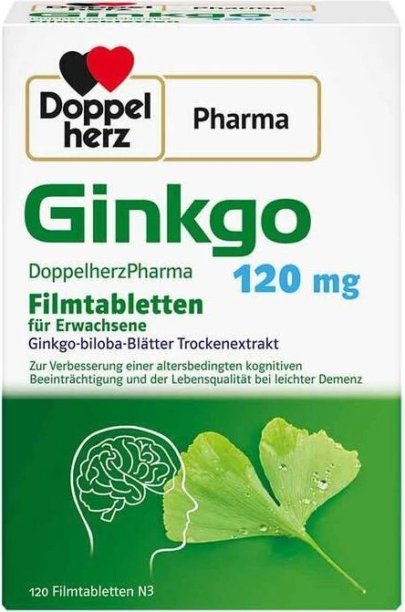 Doppelherz pharma Ginkgo 120mg Tabletten, 120 Stück