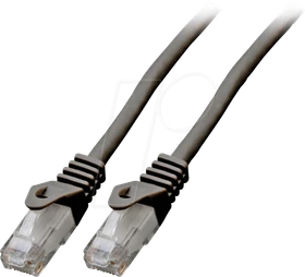 EFB Elektronik CCA Patchkabel, Cat6, U/UTP, RJ-45/RJ-45, 20m, schwarz