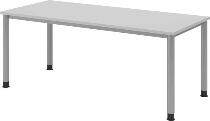 Hammerbacher Ergonomic Plus H-Serie VHS19/5/S Schreibtisch 180x80cm grau/silber