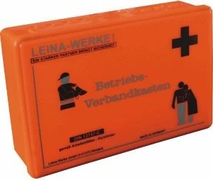 Leina-Werke Betriebsverbandkasten klein mit Wandhalterung grün