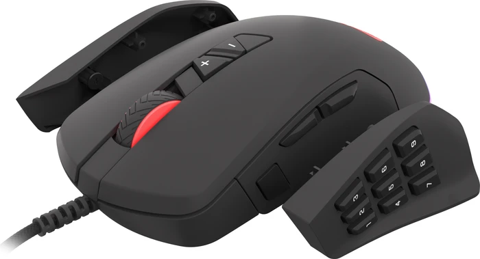 Genesis Xenon 770 Hybrid MMO/FPS Gaming Mouse, USB