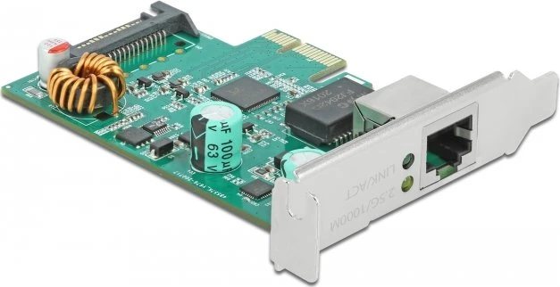 DeLOCK 2.5G LAN-Adapter, RJ-45, PCIe 2.1 x1, PoE+