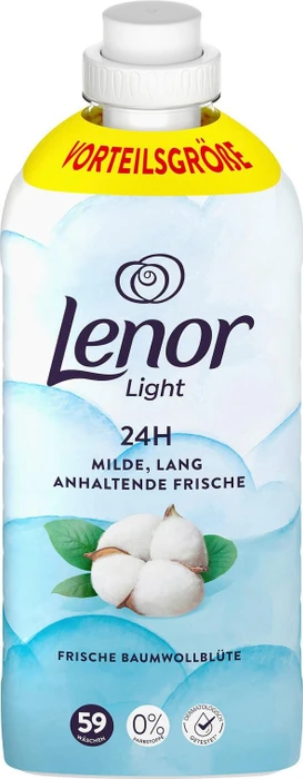 Lenor Light Frische Baumwollblüte Weichspüler, 1.24l