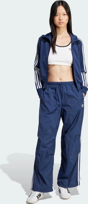 adidas 3-Streifen Woven Parachute Trainingshose lang night indigo (Damen)