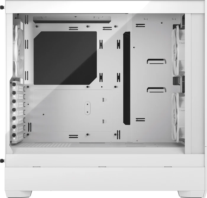 Fractal Design Pop Silent White TG Clear Tint, Glasfenster, schallgedämmt