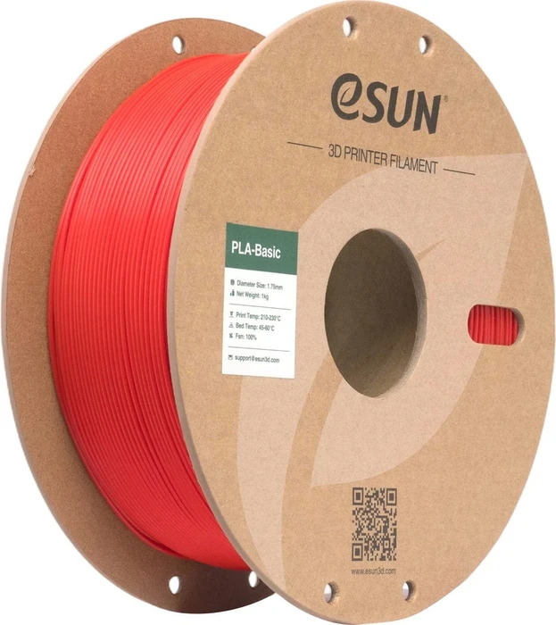 eSUN PLA-Basic, RGB Red, Spule, 1.75mm, 1.00kg