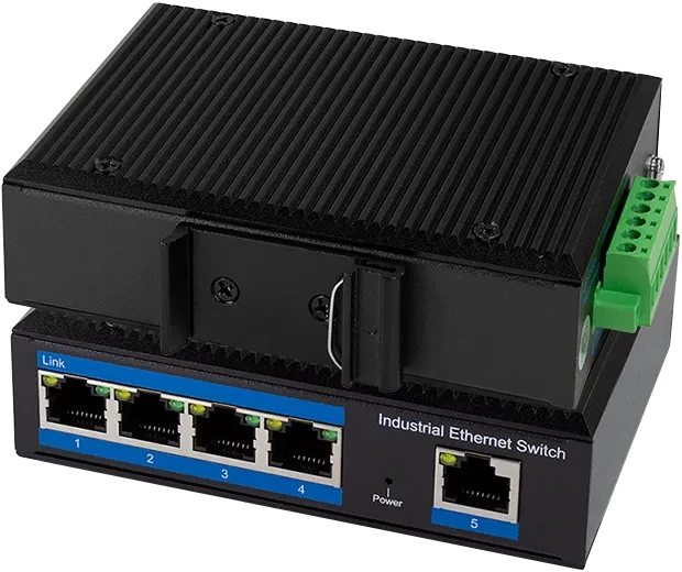 LogiLink NS200 Industrial Railmount Switch, 5x RJ-45