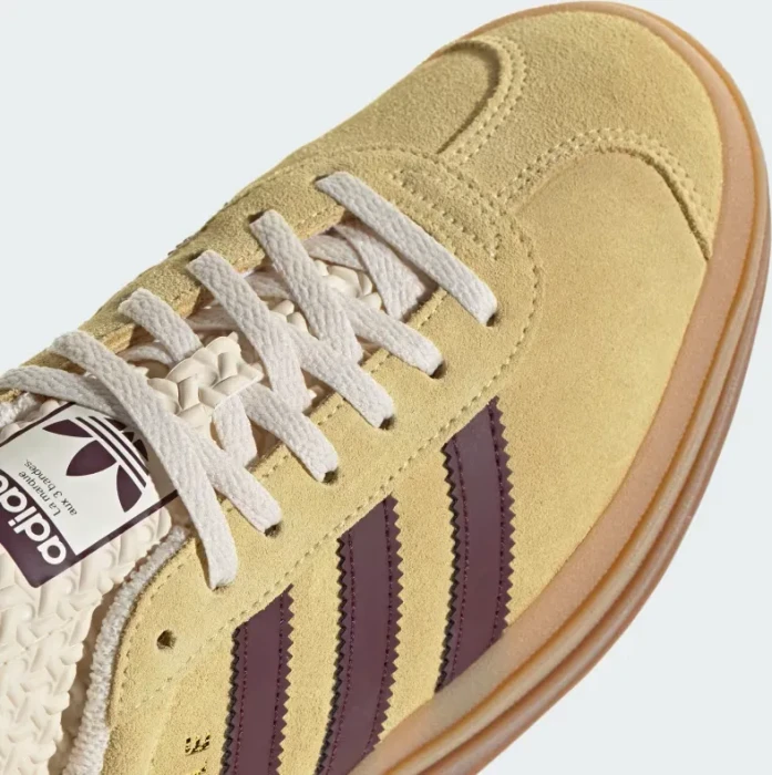 adidas Gazelle Bold almost yellow/maroon/wonder white (Damen)