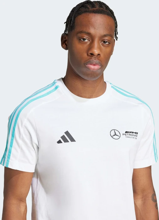 adidas Mercedes AMG Petronas Formula One Team DNA T-Shirt kurzarm weiß/schwarz (Herren)