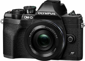 Olympus OM-D E-M10 Mark IV schwarz mit Objektiv M.Zuiko digital ED 14-42mm 3.5-5.6 EZ
