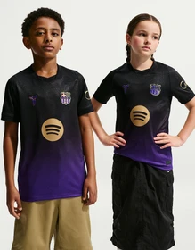 Nike FC Barcelona Stadium 2026/2027 Auswärtstrikot kurzarm field purple/black/metallic gold (Junior)