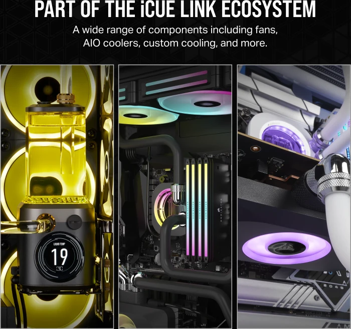 Corsair iCUE LINK XD5 RGB Elite LCD, schwarz, mit Pumpe