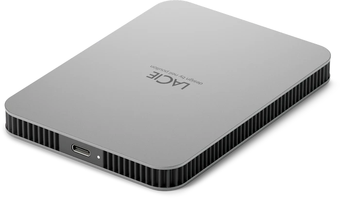 LaCie Mobile Drive V2, Moon Silver, 2TB, USB-C 3.0