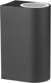 V-Tac VT-7652 GU10 Wandleuchte 2-flammig schwarz
