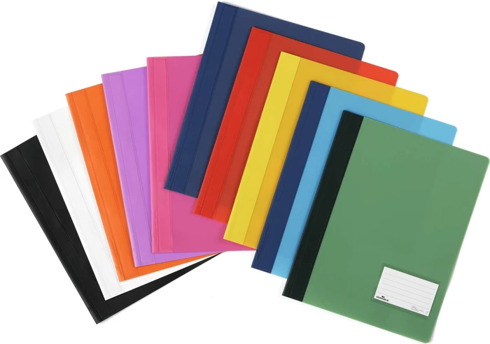 Durable Duralux Transluzent Schnellhefter, A4, rot/transparent