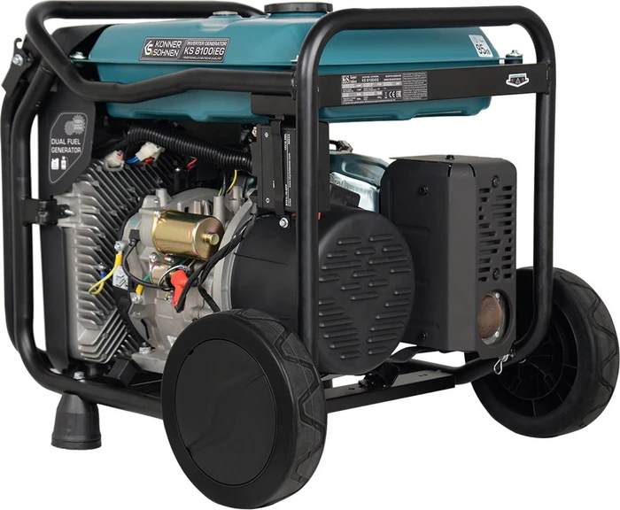 Könner & Söhnen KS 8100iEG Hybrid Flüssiggas/Benzin-Stromerzeuger