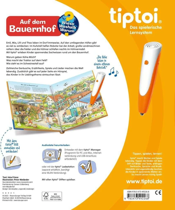 Ravensburger tiptoi Buch: Wieso? Weshalb? Warum?: Auf dem Bauernhof