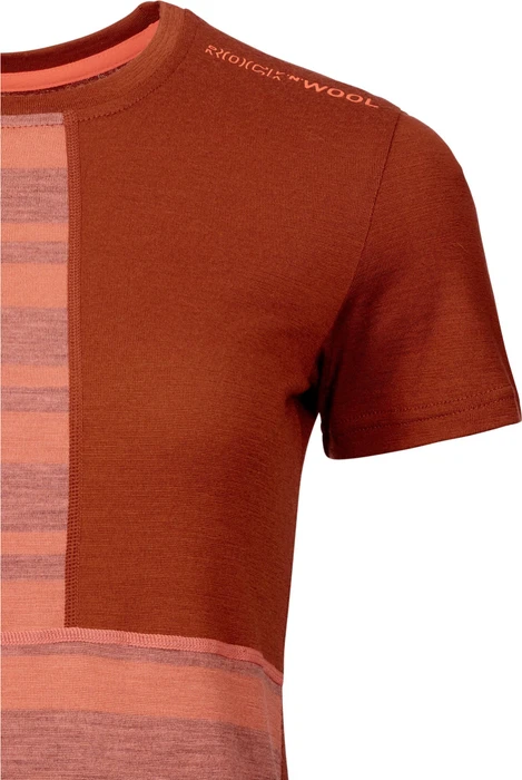 Ortovox 185 Rock'N'Wool Funktionsshirt kurzarm coral (Damen)