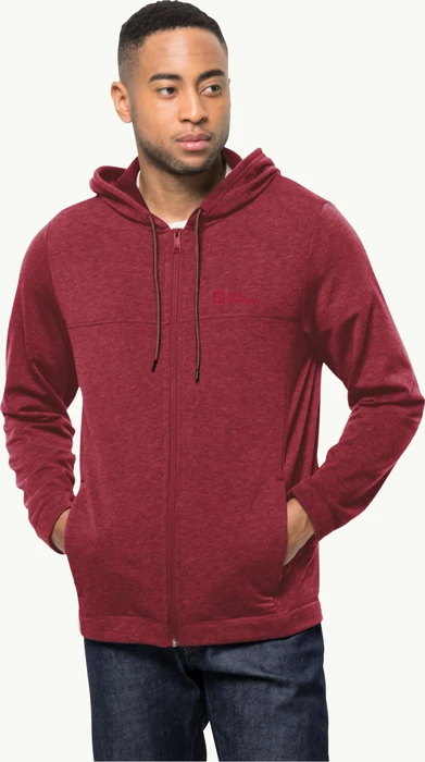 Jack Wolfskin Waldsee Hooded Jacke deep ruby (Herren)