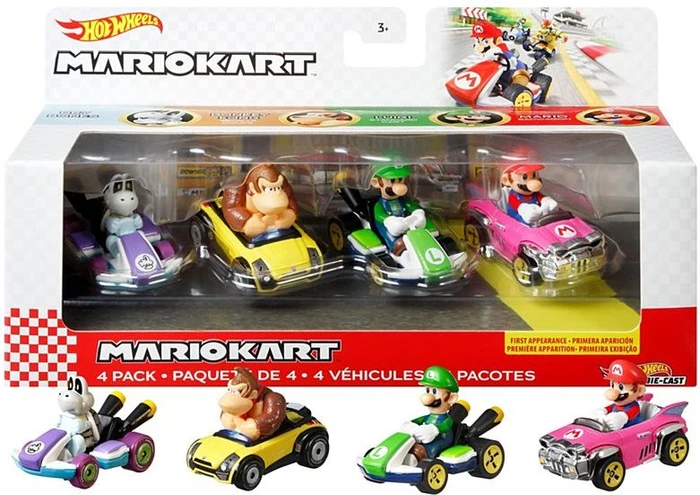 Mattel Hot Wheels Mario Kart Die-Cast-Charaktere