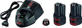 Bosch Professional Starterset 10.8/12V, 3.0Ah, Li-Ionen, 2 Akkus [6.0Ah] [64.8Wh]