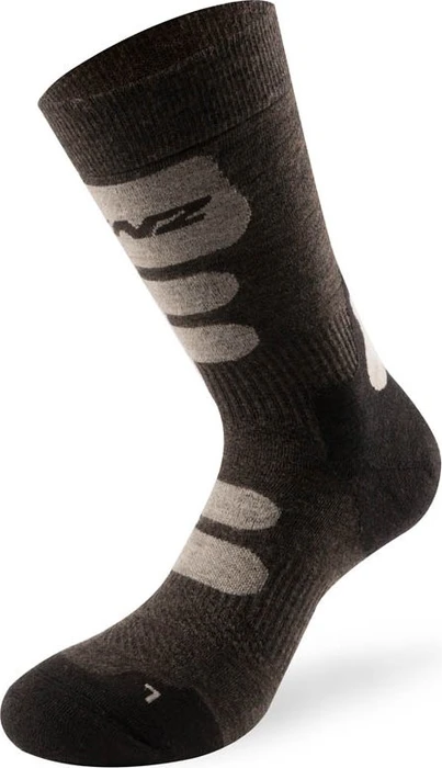 Lenz Trekking 8.0 Wandersocken brown/anthracite