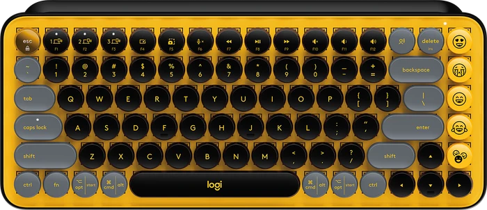 Logitech POP Keys Wireless Mechanical Keyboard, Logi Bolt, Blast, TTC BROWN, USB/Bluetooth, ND