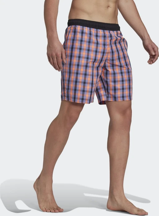 adidas Classic-Length Check Badeshorts legend ink/black (Herren)