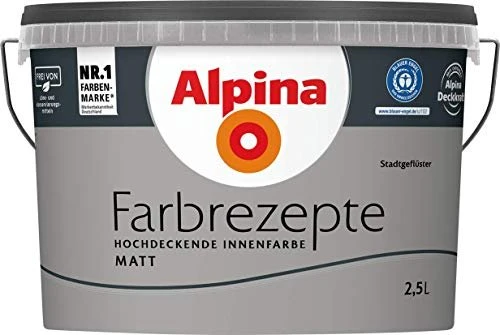 Alpina Farben Farbrezepte Innenfarbe stadtgeflüster matt, 1l
