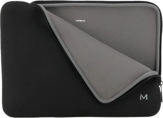 Mobilis Skin 14-16" Sleeve Notebook-Hülle, schwarz/grau