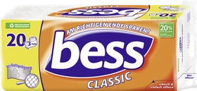 bess Classic Toilettenpapier 3-lagig weiß, 20 Rollen