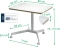 Leitz Ergo Compact Workstation Pro Sitz-Steh-Schreibtisch 80x60cm weiß/weiß Vorschaubild