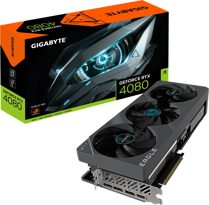 GIGABYTE GeForce RTX 4080 Eagle 16G, 16GB GDDR6X, HDMI, 3x DP