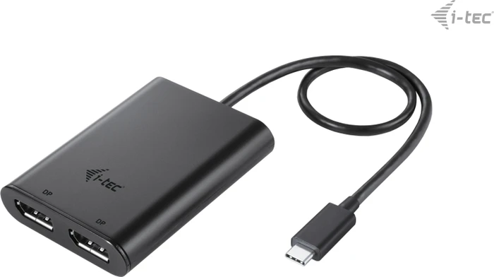i-tec USB-C Dual 4K/60Hz (single 8K/30Hz) DP Video Adapter, USB-C 3.0 [Stecker]