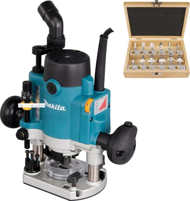 Makita RP1111CJFA Elektro-Oberfräse inkl. MAKPAC