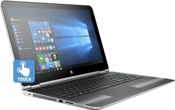 HP Pavilion x360 15-bk102ng, silber, Core i5-7200U, 8GB RAM, 1TB HDD, DE