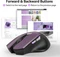 Acer OMR266 2.4GHz Wireless Mouse violett/schwarz, USB Vorschaubild