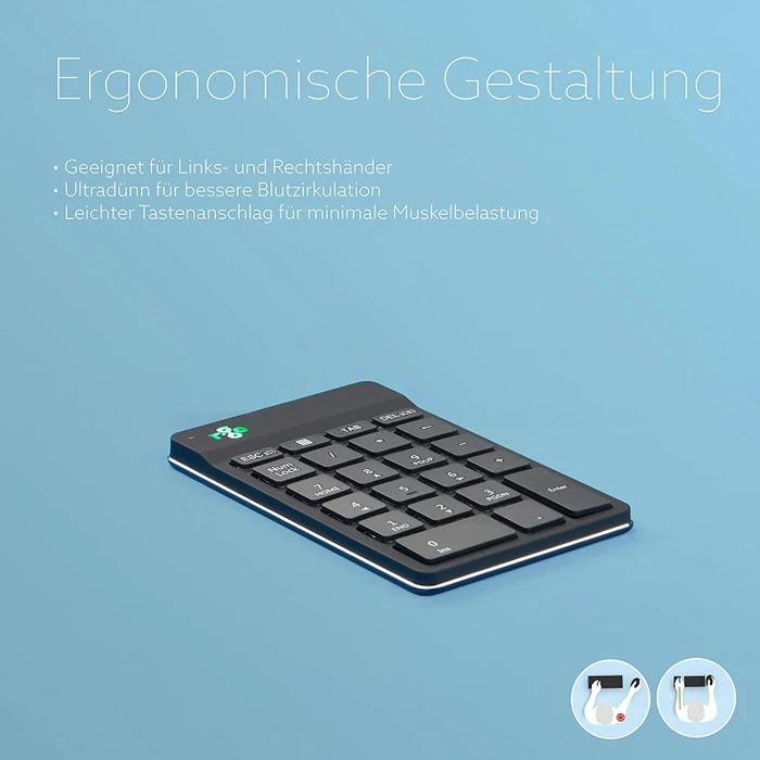 R-Go Numpad Break Wireless, schwarz, Bluetooth (RGOCONMWLBL) – Bild 3 von 6