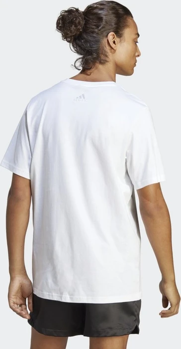 adidas Essentials Single Jersey Big Logo T-Shirt kurzarm weiß (Herren)