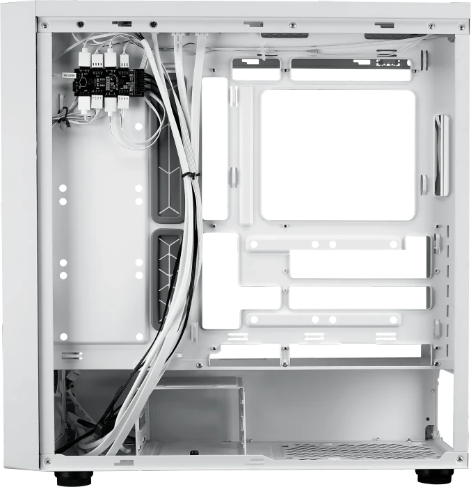 Cooler Master MasterBox 600, weiß, Glasfenster