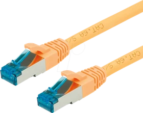 Value Patchkabel, Cat6a, S/FTP, RJ-45/RJ-45, 20m, gelb