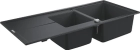 Grohe K400 80-C 116/50 1.5 rev Einbau Becken reversibel granit schwarz