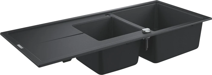 Grohe K400 80-C 116/50 1.5 rev Einbau Becken reversibel granit schwarz
