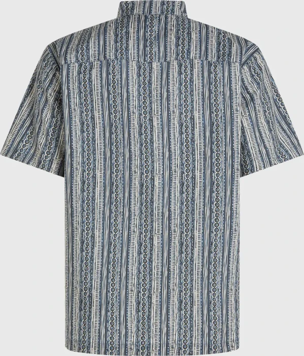O'Neill Print Hemd kurzarm blue pressed lines (Herren)