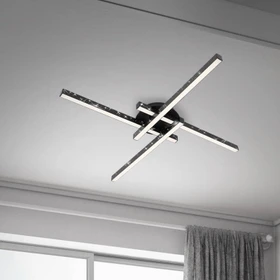 Briloner Rey LED Deckenleuchte 21W 60cm schwarz
