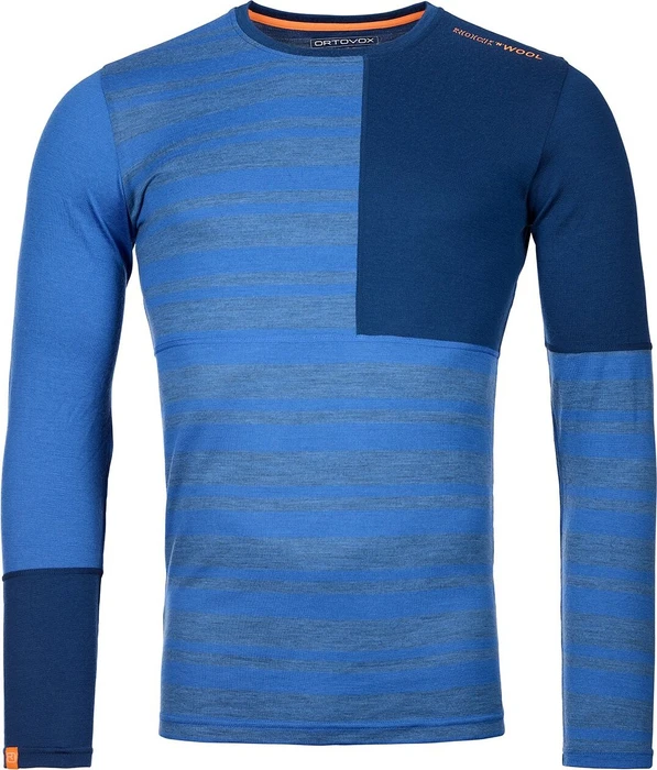 Ortovox 185 Rock'N'Wool Funktionsshirt langarm just blue (Herren)